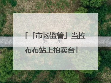 「市场监管」当拉布布站上拍卖台