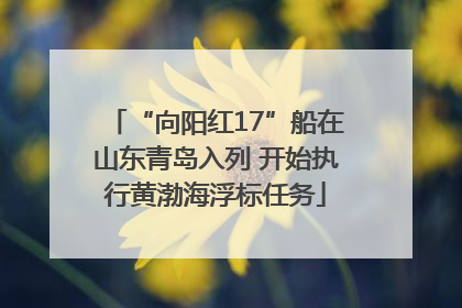 “向阳红17”船在山东青岛入列 开始执行黄渤海浮标任务