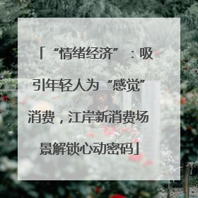 “情绪经济”：吸引年轻人为“感觉”消费，江岸新消费场景解锁心动密码