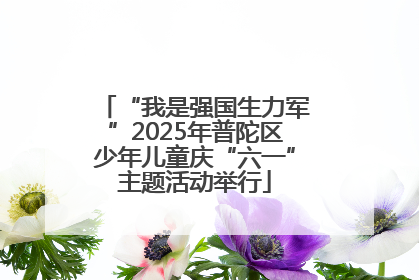 “我是强国生力军”2025年普陀区少年儿童庆“六一”主题活动举行