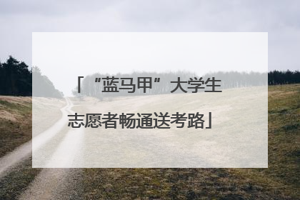 “蓝马甲”大学生志愿者畅通送考路