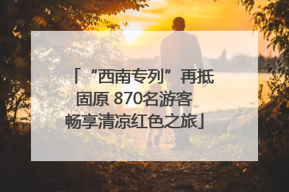 “西南专列”再抵固原 870名游客畅享清凉红色之旅
