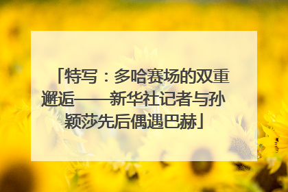 特写：多哈赛场的双重邂逅——新华社记者与孙颖莎先后偶遇巴赫