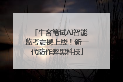 牛客笔试AI智能监考震撼上线！新一代防作弊黑科技