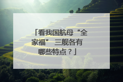 看我国航母“全家福” 三舰各有哪些特点？
