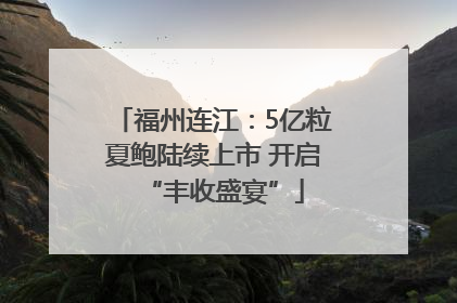 福州连江：5亿粒夏鲍陆续上市 开启“丰收盛宴”