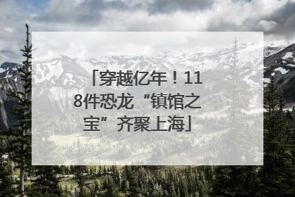 穿越亿年！118件恐龙“镇馆之宝”齐聚上海