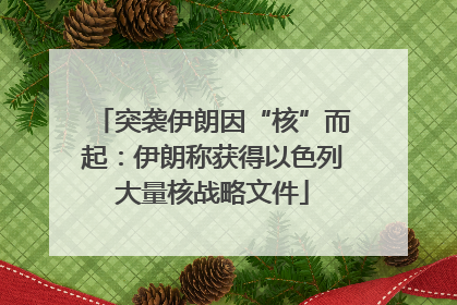 突袭伊朗因“核”而起：伊朗称获得以色列大量核战略文件