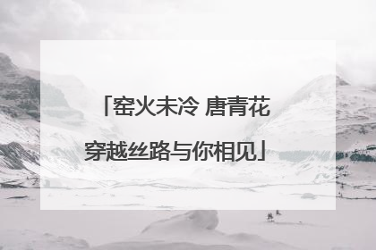 窑火未冷 唐青花穿越丝路与你相见