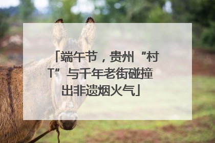 端午节，贵州“村T”与千年老街碰撞出非遗烟火气
