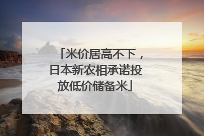 米价居高不下，日本新农相承诺投放低价储备米