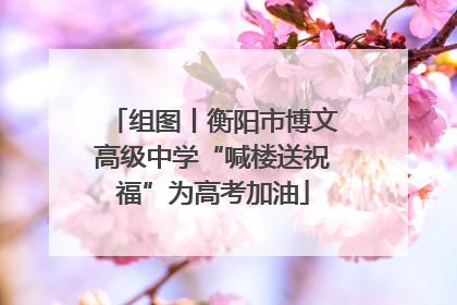 组图丨衡阳市博文高级中学“喊楼送祝福”为高考加油