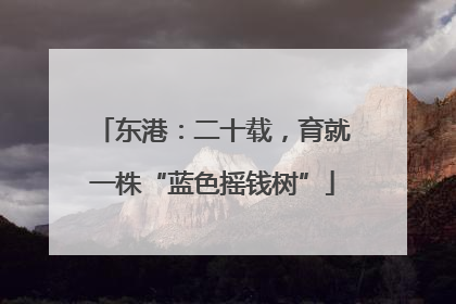 东港：二十载，育就一株“蓝色摇钱树”