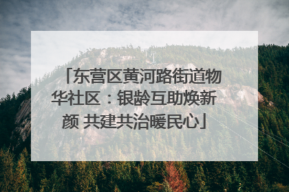 东营区黄河路街道物华社区：银龄互助焕新颜 共建共治暖民心