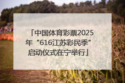 中国体育彩票2025年“616江苏彩民季”启动仪式在宁举行