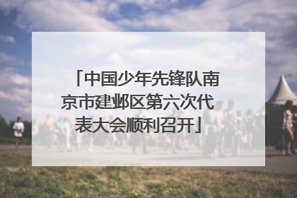 中国少年先锋队南京市建邺区第六次代表大会顺利召开