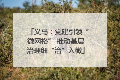 义马：党建引领“微网格” 推动基层治理细“治”入微