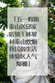 五一假期泰山区邱家店镇王林坡村泰山炊烟巷民俗生活体验区人气爆棚