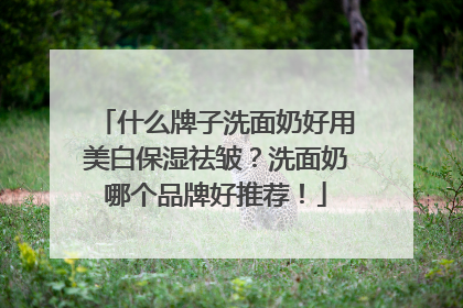什么牌子洗面奶好用美白保湿祛皱？洗面奶哪个品牌好推荐！
