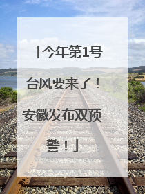 今年第1号台风要来了！安徽发布双预警！