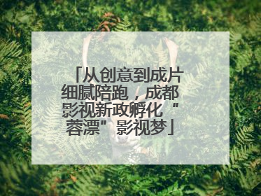 从创意到成片细腻陪跑，成都影视新政孵化“蓉漂”影视梦