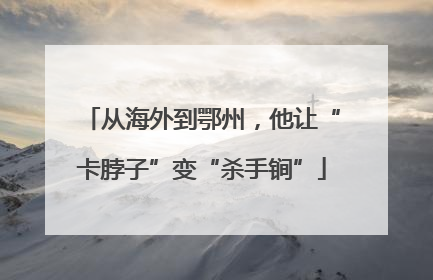 从海外到鄂州，他让“卡脖子”变“杀手锏”