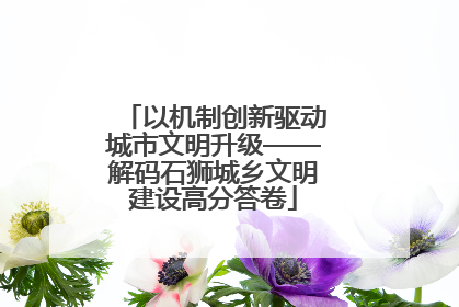 以机制创新驱动城市文明升级——解码石狮城乡文明建设高分答卷