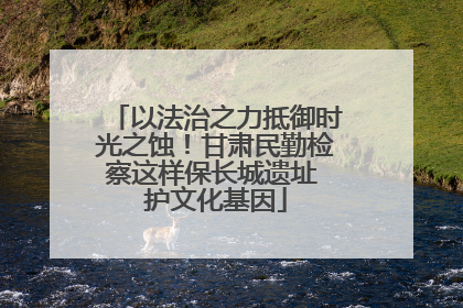 以法治之力抵御时光之蚀！甘肃民勤检察这样保长城遗址 护文化基因
