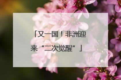 又一国！非洲迎来“二次觉醒”