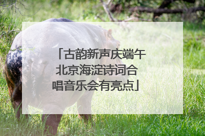 古韵新声庆端午 北京海淀诗词合唱音乐会有亮点