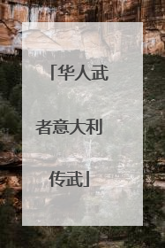 华人武者意大利传武