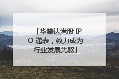 华曦达港股 IPO 递表，致力成为行业发展先驱