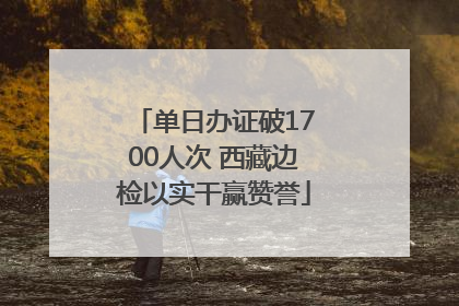 单日办证破1700人次 西藏边检以实干赢赞誉