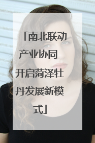 南北联动产业协同 开启菏泽牡丹发展新模式