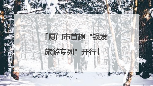 厦门市首趟“银发旅游专列”开行