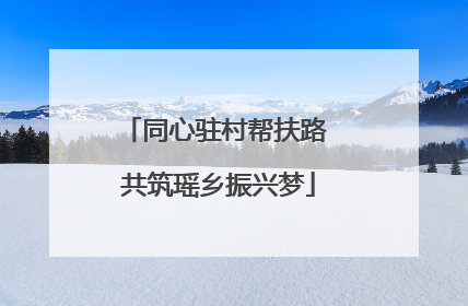 同心驻村帮扶路 共筑瑶乡振兴梦