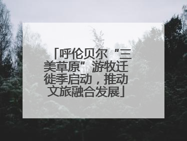 呼伦贝尔“三美草原”游牧迁徙季启动，推动文旅融合发展