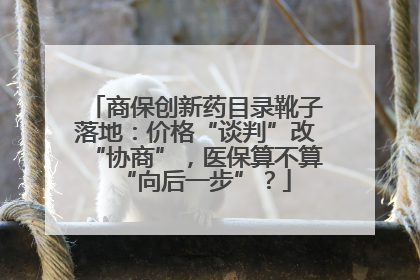 商保创新药目录靴子落地：价格“谈判”改“协商”，医保算不算“向后一步”？