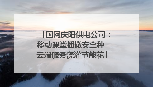 国网庆阳供电公司：移动课堂播撒安全种 云端服务浇灌节能花