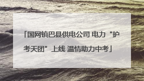 国网镇巴县供电公司 电力“护考天团”上线 温情助力中考