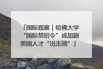 国际观察｜哈佛大学“国际禁招令”或加剧美国人才“出走潮”
