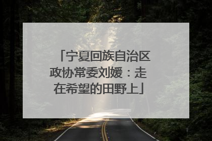 宁夏回族自治区政协常委刘媛：走在希望的田野上