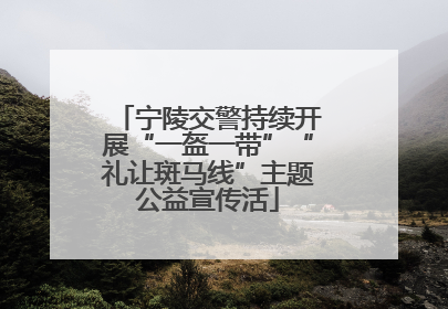 宁陵交警持续开展“一盔一带”“礼让斑马线”主题公益宣传活