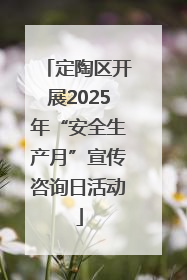 定陶区开展2025年“安全生产月”宣传咨询日活动
