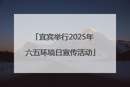 宜宾举行2025年六五环境日宣传活动