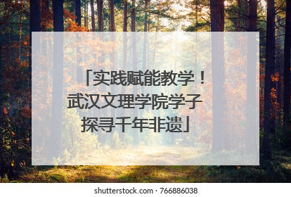 实践赋能教学！武汉文理学院学子探寻千年非遗