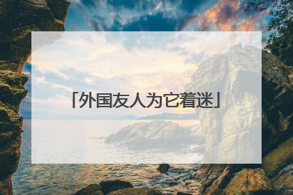 外国友人为它着迷
