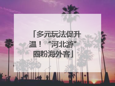 多元玩法促升温！“河北游”圈粉海外客