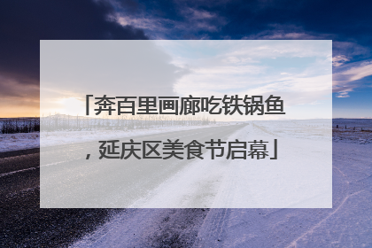 奔百里画廊吃铁锅鱼，延庆区美食节启幕