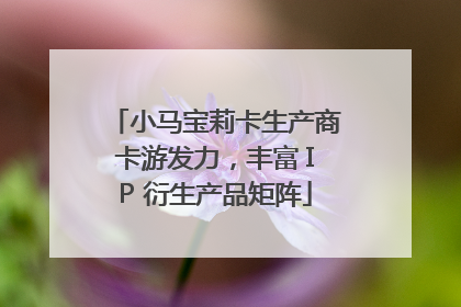 小马宝莉卡生产商卡游发力，丰富 IP 衍生产品矩阵